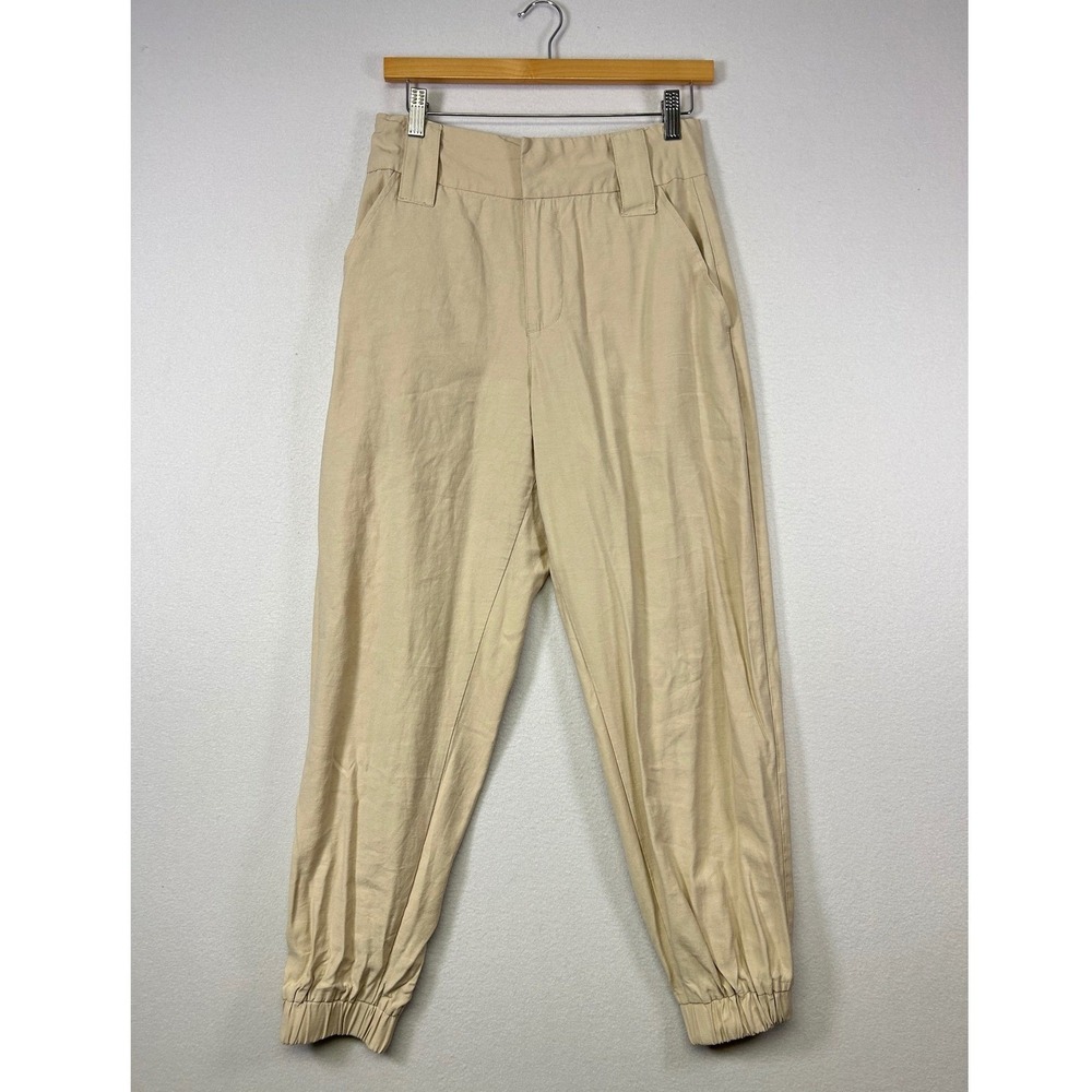 Safari Utility Forever 21 Womens Medium Tan High Waisted Elastic Cuff‎ Joggers